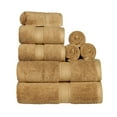 thumbnail image 2 of Superior 800 GSM Egyptian Cotton 8-Piece Heavyweight Towel Set, Toast, 2 of 10