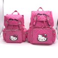 thumbnail image 1 of Sanrio New Korean Style Casual PU Glossy Drawstring Back Pack for Girls Going Out Hello Kitty Backpack Waterproof School Bag, 1 of 5