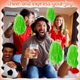 thumbnail image 5 of 15Pcs Cheerleader Dance Party Accessories,QZS Green Cheerleading Pompoms,Sports Dance Plastic PomPoms for Rooters,Cheering Squard, 5 of 6