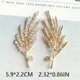 thumbnail image 3 of Minnieouse Broche de cristal brillante en forma de rama, colgante artesanal DIY, decoración, adorno, fabricación de joyas, hallazgos artesanales Ropa, zapatos y accesorios Miscelánea Blanco Minnieouse AP015705-01, 3 of 6