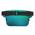 thumbnail image 5 of Japuie Green Turquoise Teal Print Layer Fanny Pack with Adjustable Shoulder Strap,Double-Layer Waist Bag,Travelling Fanny Pack,Square Double Layer Waist Bag,for Exercise Running Travel Hiking, 5 of 7