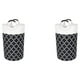 thumbnail image 1 of Matsuzay Cesto de ropa sucia bolsa de ropa sucia 90L cesto de gran capacidad impermeable tela ligera para el dormitorio negro / impreso Negro/Impreso mango de aluminio/82l 2Conjunto, 1 of 6