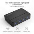 thumbnail image 3 of ABS USB 3.0 4-Port High-Speed Hub with 12V Adapter for Smartphones and Tablets, 3 of 4