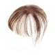 thumbnail image 2 of Flequillo postizo con clip para mujer, extensión de flequillo para la frente, pieza de cabello postiza con clip Marrón claro, 2 of 9