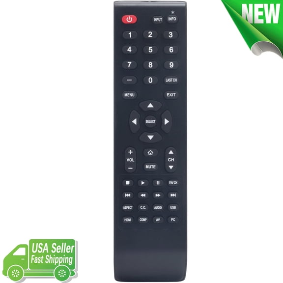 JKT62C Replace Remote Control for Hitachi TV LE32H408 LE40S508 LE42H508 LE50H508