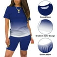 Summer 2pcs Active Outfits for Women, Short Sleeve TShirts, Bodycon
