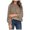 Khaki, variant on Fsqjgq Sweaters for Women Black Pullover Tops Brown Sweater Oversized Crewneck Sweaters Long Sleeve Casual Ribbed Knit Winter Clothes Pullover Sweaters Blouse Top Clothes Fall Fashion Cardigan