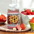 thumbnail image 3 of Strawberry Rhubarb Pie Vegan Coconut Soy 12 oz/ 355 ml Candle Hand-poured, Eco-friendly, Clean Burning, Bakery, Food, Drink Wood Wick, 3 of 5