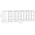 thumbnail image 4 of vidaXL Outdoor Dog Kennel Galvanised Steel 12.1 m², 4 of 4