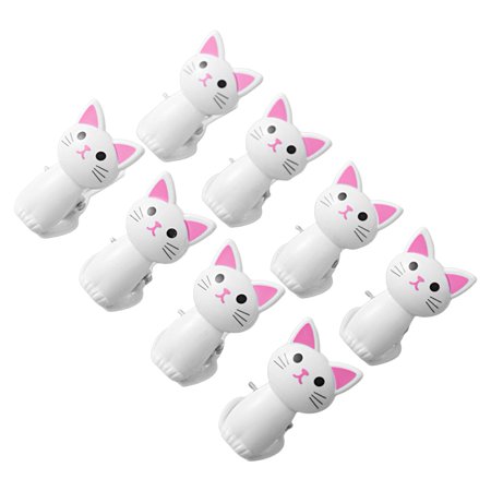 

MAX Sealing Clips 8Pcs Seal Food Metal Spring Cute Multifunctional Clothes Clips Food Sealing Clips