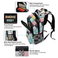 thumbnail image 5 of FORMRS Kids School Backpack Elementary Student Unisex Travel Bookbag with Reflective Stripes, Gray Checkered Pattern, 5 of 7