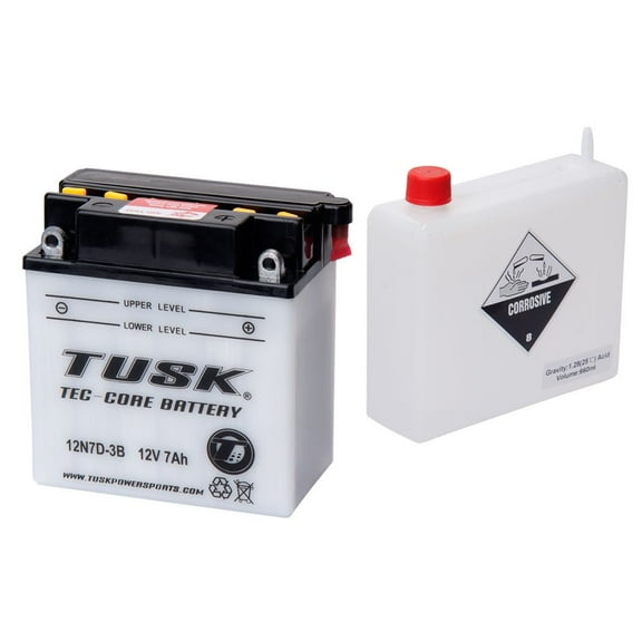Tusk Tec-Core Battery with Acid 12N7D3B For YAMAHA GRIZZLY 80 2005-2008