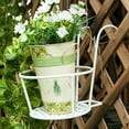 thumbnail image 2 of Weloille 1Pack Railing Planters Outdoor Balcony Hanging Baskets for Plants Fence Planters Metal Potted Stand Indoor Porch Railing Planters Flower Pot Holder, 2 of 8
