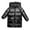 Black, variant on Girl Metallic S𝐡ine Puffer Jacket Winter Warm Mid Long Hooded Down Coat Lightweight Thick Parkable Padded Outwear