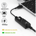 thumbnail image 3 of Adaptador Bloosom  Ethernet Usb 3.0 A Rj45 Gigabit Lan 1000mbps Negro, 3 of 5