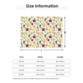 thumbnail image 5 of Yiaed Vegetable Print Blanket Throw Blanket Soft Cozy Flannel Blanket for Home Bed Sofa Couch Chair-80"x60", 5 of 6