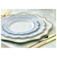 thumbnail image 4 of 320 Piece set (40 Guests)-Heavyweight Wedding Party Disposable Plastic Plate Set - 40 x 10.5'' + 40 x 8'' + Silverware + Cups + Napkins ( in White & Blue & ), 4 of 9