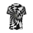 thumbnail image 6 of Wukai 3D Vortex Illusion Print Men's Short-Sleeved Mesh T-Shirt,Quick-Dry Short Sleeve Workout T-Shirt-3X-Large, 6 of 8