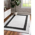 thumbnail image 1 of Unique Loom 3153970 2 x 3 ft. Chindi Jute Rectangular Rug, White, 1 of 1