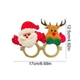thumbnail image 3 of LmnLft Christmas Glasses Frames, Funny Costume Eyeglasses Without Lenses, Kids Party Dress-up Accessories for Holiday Celebration, 3 of 6