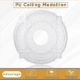 thumbnail image 3 of 2 Pieces PU Ceiling Medallion Decorative Ceiling Fan Medallion for Light Fixtures Ceiling Fans Chand, 3 of 5