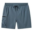 thumbnail image 6 of YuKaiChen Men's Swim Shorts Quick Dry Beach Shorts with Zip Pockets and Mesh Lining Gray 30, 6 of 10