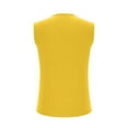thumbnail image 6 of Mwjwdo Deals Girls V-Neck Tank Tops Summer Sleeveless Tunic Shirts Children's Solid Color Casual Button Cotton Vest Yellow 5 Years, 6 of 7
