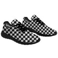 thumbnail image 3 of Customuart Houndstooth Shoes for Women Fashion Sneakers Black Size 8.5, 3 of 5