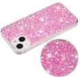 thumbnail image 6 of For iPhone 15 Plus Case,Cute Glitter Bling Twinkle Stardust with Drop Protection Shockproof Soft TPU Slim Flexible Phone Case Girls/Women Protective case for iPhone 15 Plus,Anti Scratch,Pink, 6 of 6