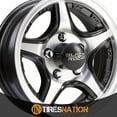 thumbnail image 4 of 13x5 Black Rock 922MB Crosstrax Trailer Machined Wheel 5x4.5 (0mm), 4 of 5