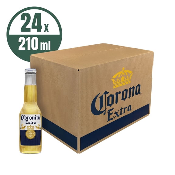 Cerveza clara Coronita Extra 24 botellas de 210 ml c/u