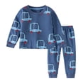 thumbnail image 4 of LIIPEE Cartoon Graphic Pajamas For Boys Long Sleeve Tees And Pants Pajama Set 2 Piece Kids Autumn Comfortable Cute Everyday Sleepwear,3-4 Years, 4 of 4