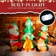 thumbnail image 4 of Demi Bonn Lighted Christmas Inflatable Decoration with LED Lights, 9ft Tall Inflatable Santa & Reindeer by the Campfire, Outdoor Yard Decorations for Holiday Parties, 4 of 8