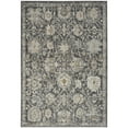 thumbnail image 2 of Nourison Oushak Home 6' x 9' Charcoal Vintage Indoor Rug, 2 of 8