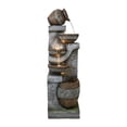 thumbnail image 4 of Tammesy 42.5"H Modern 5-Tier Indoor/Outdoor Waterfall Feature Water Fountains Decor for Patio,Backyard,Deck,Porch and Home Art Garden Decor | Resin |, 4 of 6