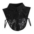 thumbnail image 4 of Cuello falso elegante para mujer, cuello falso para ropa, camisas, blusas, prendas de vestir, suéteres Negro, 4 of 8
