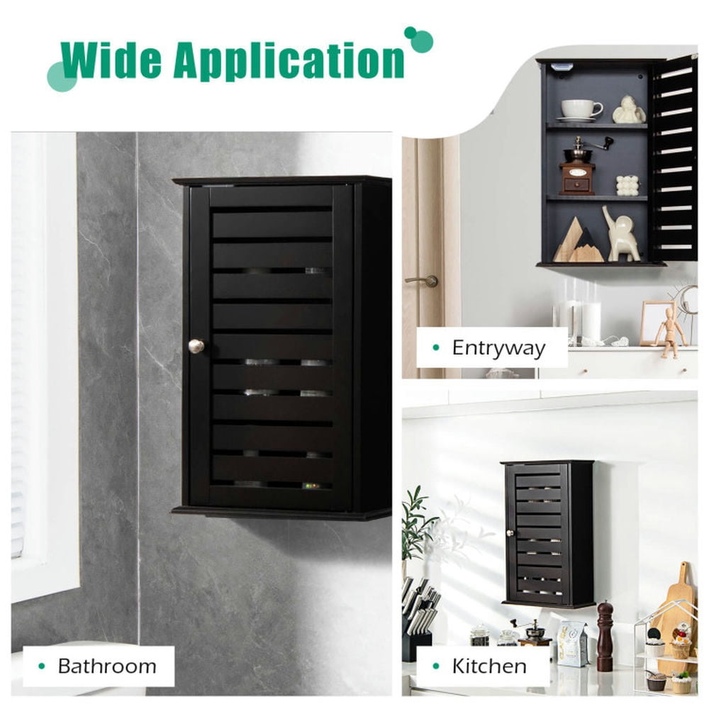 Finihen Bathroom Wall Cabinet, Wall Mounted Bathroom Cabinet, Medicine Cabinet, Wall Mount Medicine Cabinet Multifunction Storage Organizer, Dark Brown Finihen Bathroom Wall Cabinet, Wall Mounted Bathroom Cabinet, Medicine Cabinet, Wall Mount Medicine Cabinet Multifunction Storage Organizer, Dark Brown