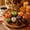 B, variant on Artificial Pumpkins and Gourds Set, 7 Pcs Foam Fall Decorations with Pinecones, Realistic Autumn Colors for Thanksgiving Halloween Table Centerpiece
