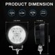 thumbnail image 2 of 2PCS 12v Led Work Light, 132W Long Range Led Headlights Motorcycle 4x4 LED Fog Lights Led Work Lights Reversing Lights for Tractor, Boat, Truck, Car, 2 of 4