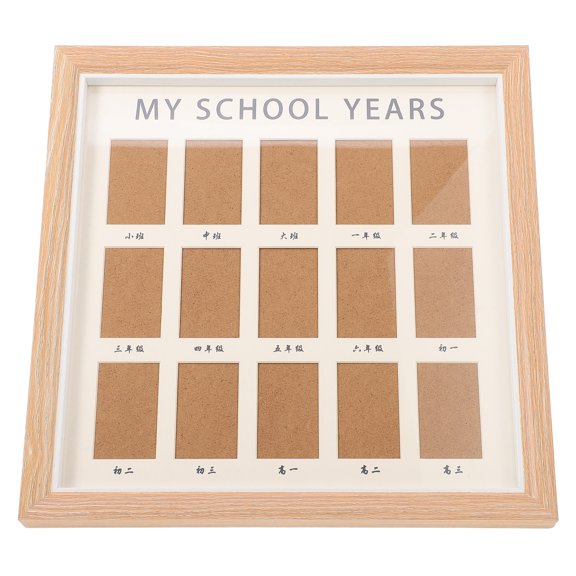 KHBUAB School Year Frame Photo Display Simple Design Paper 1Pack Memory Preservation