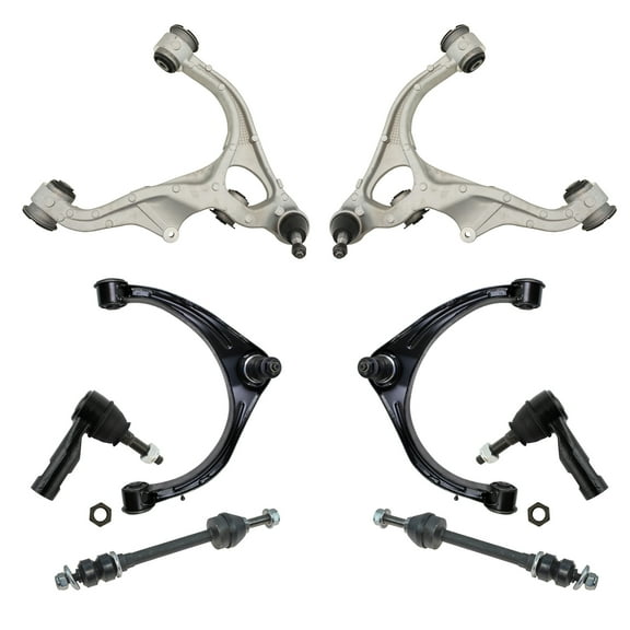 TRQ Front Control Arm Ball Joint Tie Rod Sway Link Steering Suspension Kit 8pc PSA65020 Fits select: 2013-2018 RAM 1500