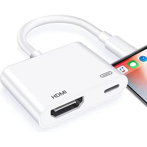 Lightning to HDMI Adapter [Apple MFi Certified], No Power Needed 1080P