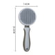 thumbnail image 2 of Cepillo para pelo de mascotas que elimina el subpelo suelto, los enredos y el pelo enredado, cepillo de belleza para masaje de mascotas, peine autolimpiante, 2 of 5