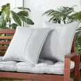 thumbnail image 2 of Sunbrella 20 in. Square Outdoor Throw Pillow (2-Pack) - Canvas Granite, 2 of 6