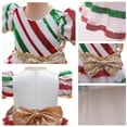 thumbnail image 5 of Girls Christmas Dress Sequin Mesh Princess Bow Birthday Xmas Party Costumes, 5 of 7