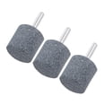 thumbnail image 1 of Uxcell 3-Pack Abrasive Mounted Stone Grinding Bits, 1/4 IN(6mm) Shank Polishing Sanding Drill Bit 1.18IN(30mm) Dia Cylinder [Gris], 1 of 1