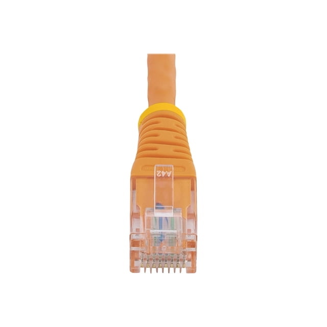StarTech.com 15 ft Cat5e Patch Cable with Molded RJ45 Connectors - Orange - Cat5e Ethernet Patch Cable - 15ft UTP Cat 5e Patch Cord (M45PATCH15OR) - Patch cable - RJ-45 (M) to RJ-45 (M) - 15 ft - UTP - CAT 5e - molded - orange