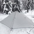 thumbnail image 4 of 3FULGEAR, Ultralight Hiking Tipi Tent, Pole-less Mono Silicone Coated  Backpacking Tent, Pro Trekking Lightweight Pyramid Tent, Waterproof & Windproof & Tear-resistant Tent, 4 of 6