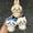 ABC, variant on Chiikawa self-deprecating bear hugging legs Hachiware Usagi pendant birthday gift cute sitting plush doll