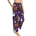 thumbnail image 2 of Xecao Halloween Sweet Candy Women's Straight Lounge Pajama Pants: The Epitome of Relaxed Sleepwear, 2 of 9